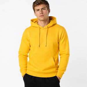 Sweat à capuche décontracté pour homme, coupe classique, 100 % coton molletonné, pull à capuche chaud pour l'hiver, hauts tricotés à capuche pour homme - Product Image 1