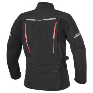 Veste bomber coupe-vent de haute qualité, couleurs contrastées, style motard, fermeture éclair, polyester, surdimensionnée, capuche avant - Product Image 6