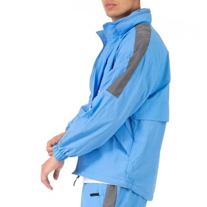 Custom Reflective Panel Windbreaker Jacket Water Resistant Hooded Sports Jacket Private Label Supplier - Product Image 4