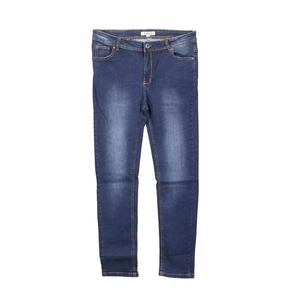 Pantalones Vaqueros Ajustados de Cinco Bolsillos para Hombre, Color Azul Claro Desgastado, Mezcla de Algodón, Estilo Urbano, Transpirables, para Todo el Año, Corte Recto - Product Image 1