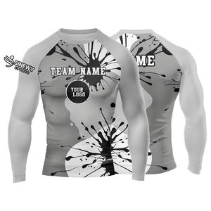 Chemise de compression unisexe à séchage rapide et respirante, de haute qualité, en spandex/polyester, sur mesure - Product Image 3