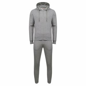 Custom Men Navy Blue <b>Zip</b> Up Hoodie Jogger Set Fleece Tracksuit 2 Piece Sportswear Casual Streetwear Training Suit Wholesale Men - Product Image 3