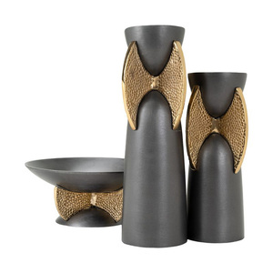 Jarrón de Metal Alto para Flores, Decoración de Esquinas, Estilismo para Sala de Estar - Product Image 2