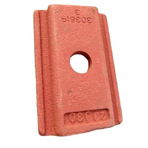 Bloque de sujeción de alta resistencia para soporte de revestimiento de caucho, conjunto de abrazaderas atornillables para montaje en carcasa de barra elevadora moldeada - Product Image 1