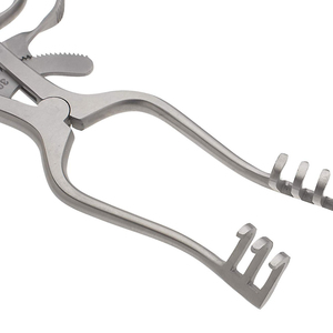 Rétracteur manuel Weitlaner en acier inoxydable de 16 cm, rétracteur osseux à 2 griffes avec pointes émoussées, ensemble d'instruments médicaux auto-serrants - Product Image 3