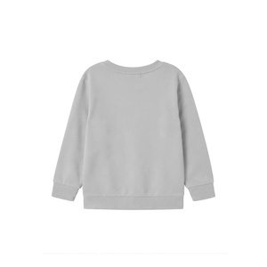 Kids Fleece Sweatshirt Solid Grey Crew neck Pullover Casual Cotton Long Sleeve Winter <b>Toddler</b> Children Top Basic Warm Apparel - Product Image 2