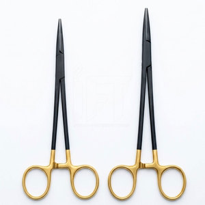 Portaagujas Quirúrgicos Manuales con Recubrimiento Negro, Herramienta Profesional de Mano, Mordazas Anodizadas en Negro Mate para Aplicaciones de Cirugía General - Product Image 3