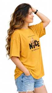 เสื้อยืดผู้หญิงฤดูร้อน สีกรมท่า ผ้าฝ้ายนุ่ม สวมใส่สบาย แขนสั้น ระบายอากาศได้ดี คุณภาพสูง ปรับแต่งได้ คอกลม ทรงหลวม พิมพ์ลายซิลค์สกรีน - Product Image 2