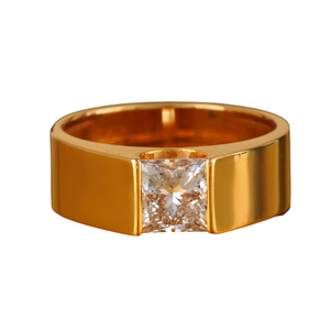 Anillo de Compromiso con Diamante Cultivado en Laboratorio, Corte Princesa, 2.05 CT, Oro 14K, VVS1-VVS2, DEF, Solitario, para Boda - Product Image 1