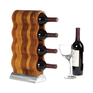 Wholesale Wooden Wine Rack Eco-Friendly <b>Freestanding</b> Wine Holder For Kitchen & Home <b>Bar</b> Decor Sustainable Wood Wine Display - Product Image 3