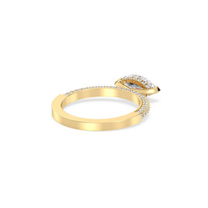 Bague de fiançailles REYES personnalisable en or massif 14 carats avec diamant de laboratoire HPHT CVD taille marquise de 1,43 carat, luxe, pour elle - Product Image 6
