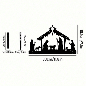 Luci Natalizie da Esterno CIFbuy, Proiettore Impermeabile in Metallo con Scena della Natività, Decorazione Natalizia con Servizio di Ritiro - Product Image 3