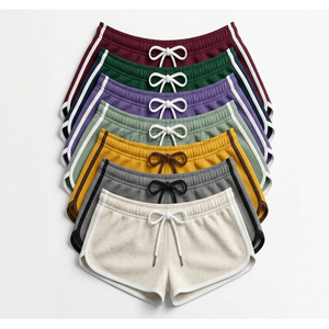 Shorts Deportivos Verano 2023, Nuevos Shorts Elásticos con Cordón Ajustable y Parches, Suaves, para Mujer, Chica, Dama, Casuales, Ajustados - Product Image 2