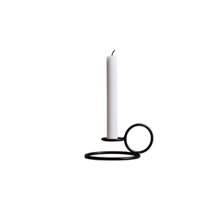 <b>Black</b> Color Aluminum Taper Candle Holder for Home Wedding Event Lights Decoration Stylish Handmade Candle Taper - Product Image 2