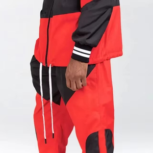 Conjunto de Chaqueta Cortavientos OEM para Hombre, Talla Grande, Impermeable, de Poliéster y Nailon, con Cremallera, 2 Piezas - Product Image 4