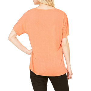 Camiseta Casual de Cuello en V para Mujer, Premium, Suave y Transpirable, Colores Personalizados, Poliéster/Algodón, con Logotipo Personalizado - Product Image 2