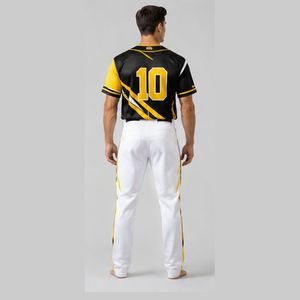 Uniforme de Béisbol Personalizado, Conjunto Deportivo Transpirable con Control de Humedad, Camiseta y Pantalones de Béisbol que Ofrecen Comodidad y Movilidad - Product Image 5