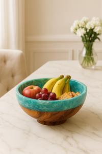 Tazón de resina epoxi artesanal para presentaciones creativas de comida, con patrones únicos de resina. - Product Image 2