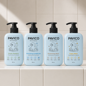Flacon de shampoing pour chien, carré arrondi, en plastique PP, 500 ml, bleu bébé, pompe à lotion, emballage de savon pour animaux de compagnie, fabricant vietnamien - Product Image 2