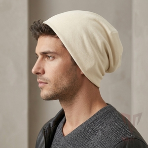 VANEK INTERNATIONAL Unisex Acrylic <b>Beanie</b> Solid Color Computer Knitted Lightweight Elegant Adjustable Casual Winter <b>Hat</b> 3D - Product Image 1