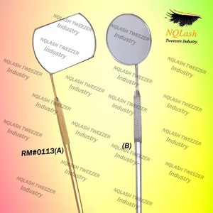 Professional Lash Checking Gold <b>Mirror</b> with Long Handle Stainless Steel Body for Salon Use Stainless Steel Eyelash <b>Mirror</b> - Product Image 3