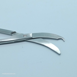Ciseaux à points de suture de qualité supérieure en acier inoxydable, instrument médical chirurgical pour l'élimination des sutures, outil réutilisable de qualité hospitalière - Product Image 3
