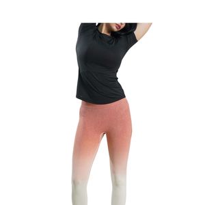 Custom Women Slim Fit Short Sleeve Crew Neck T Shirt Fitness Running Yoga <b>Top</b> Breathable Quick Dry Activewear Training Tee - Product Image 5