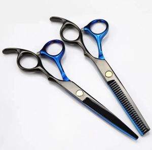 Tijeras de Peluquería Profesionales de Acero Inoxidable de Alta Calidad, Color Negro y Dorado, Personalizadas, Tijeras de Entresacar, Tamaño Personalizado - Product Image 2