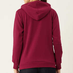 Sudaderas con capucha de moda para mujer con cremallera 2026 al por mayor OEM personalizadas de algodón polar ajustadas con cremallera completa, sudaderas con capucha elegantes estilo streetwear - Product Image 2