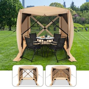 Gazebo Plegable de 6.7 x 6.7 Pies con Mosquitera y Bolsa de Transporte - Product Image 3