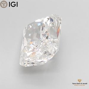 Diamante cultivado en laboratorio CVD con forma radiante, color E, claridad VVS1, certificado IGI, 3.50 quilates, para centro de anillo llamativo. - Product Image 6