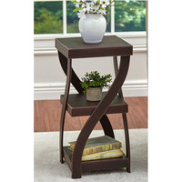 Table basse moderne en bois torsadé vieilli, multifonctionnelle avec rangement, facile à nettoyer, pour salon et chambre, design décoratif