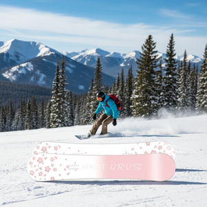Juego de Tabla de Snowboard QYWX de Fibra de Carbono y Madera de Álamo para Mujer, Diseño Bidireccional y Versátil para Principiantes e <span class=keywords><strong>Intermedios</strong></span>, Esquí Freestyle - Product Image 3