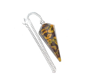 Cristal de pendule de jaspe Azubalite poli éthéré pour Chakra Healing Soulful Love Vibration & Bohemian Space Decor Treasure - Product Image 1