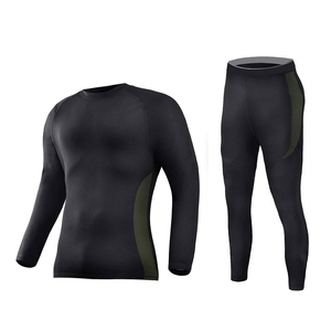 Survêtement de compression personnalisé avec logo, tissu polyester élasthanne OEM, haute performance, séchage rapide, fabricant et fournisseur de vêtements de sport - Product Image 1