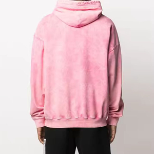 Polyester/Cotton Blend Winter Fleece Acid Wash <b>Hoodie</b> Men Women Comfortable Fashion Print Embroidered Logo Customization Solid - Product Image 5