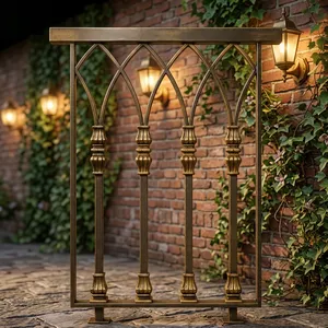 Barandilla Elegante de Hierro y Aluminio con Acabado Decorativo Antiguo para Escaleras, Balcones, Jardines y Hogares Modernos - Product Image 4