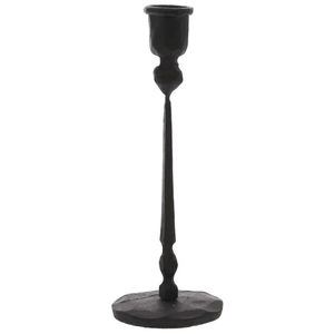 Porte-bougies coniques en métal noir au design élégant pour la décoration de table à la maison, les mariages, les dîners, les fêtes, support à bougies fait à la main - Product Image 4