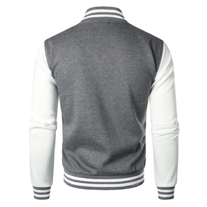 New Design Polyester Black colour Varsity Jacket Men Ribbed Collar Button & Letterman College Baseball Bomber Varsity Jacket - Product Image 3