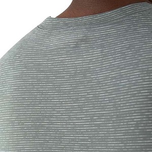 Camiseta de Cuello Redondo Lisa Gris para Hombre, Tela de Algodón, Cómoda, Manga Corta, Informal, para Uso Diario y Moda de Verano - Product Image 5