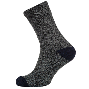 Vente en gros de chaussettes personnalisées en coton tricoté uni pour hommes, avec logo personnalisé, design tendance - Product Image 2