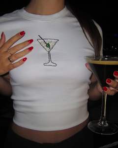 Camiseta con Cuentas Bordadas para Mujer, Cuentas Móviles de Doble Cara, Hecha a Mano, Diseño de Moda de Alta Calidad, Regalo para Mujer, Diseño de Camiseta Disponible - Product Image 6