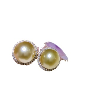 Nouvelles boucles d'oreilles en or 18 carats avec perles d'eau douce naturelles de 3 à 8 mm, style à double port, tendance, pour les trajets quotidiens, assorties à un coffret cadeau - Product Image 5