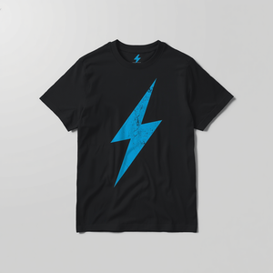 T-shirt imprimé Lightning en coton, décontracté, avec personnalisation OEM ODM pour hommes et femmes - Product Image 2