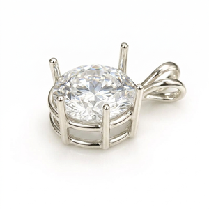 Bulk Order Supplier 925 Sterling Silver Round Blank Bezel Pendant Semi Mount For Stone Setting Bulk Silver <b>Settings</b> Manufacture - Product Image 4
