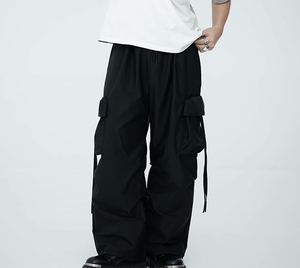 Pantalon de snowboard imperméable pour homme grande taille -Tex, taille ajustable, plusieurs poches utilitaires, jambe large - Product Image 1
