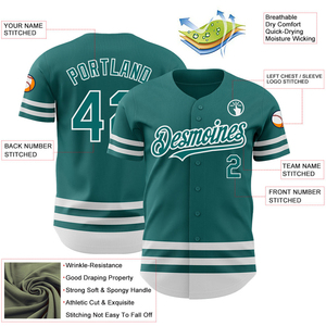 Customized <b>Baseball</b> <b>Jerseys</b> 100% Polyester Eco-friendly Breathable Plus Size <b>Jersey</b> Short Sleeve Button Down Polyester Sports - Product Image 4