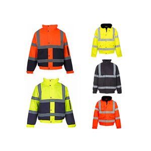 Chaqueta de Seguridad Personalizada para Exteriores, Clase 2, Impermeable, de Poliéster, Reflectante, de Alta Visibilidad para Soldadura - Product Image 6