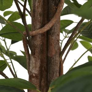 Arbre artificiel en polypropylène vert, eucalyptus, mousse de bois, catégorie des produits : arbres artificiels - Product Image 2