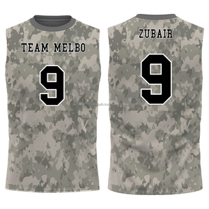 High Quality Custom 7v7 Flag Football Uniform Plus Size Breathable Quick Dry <b>Polyester</b> Heat-Transfer Sleeveless <b>Shirts</b> Summer - Product Image 6